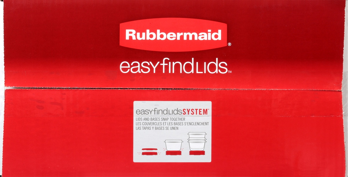 slide 4 of 8, Rubbermaid Easy Find Lids Food Storage Containers Set, 24 ct