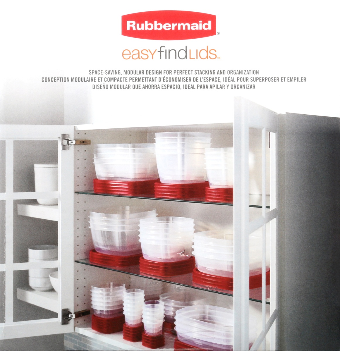 slide 5 of 8, Rubbermaid Easy Find Lids Food Storage Containers Set, 24 ct