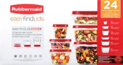 Rubbermaid Easy Find Lids Food Storage 24Pc Set