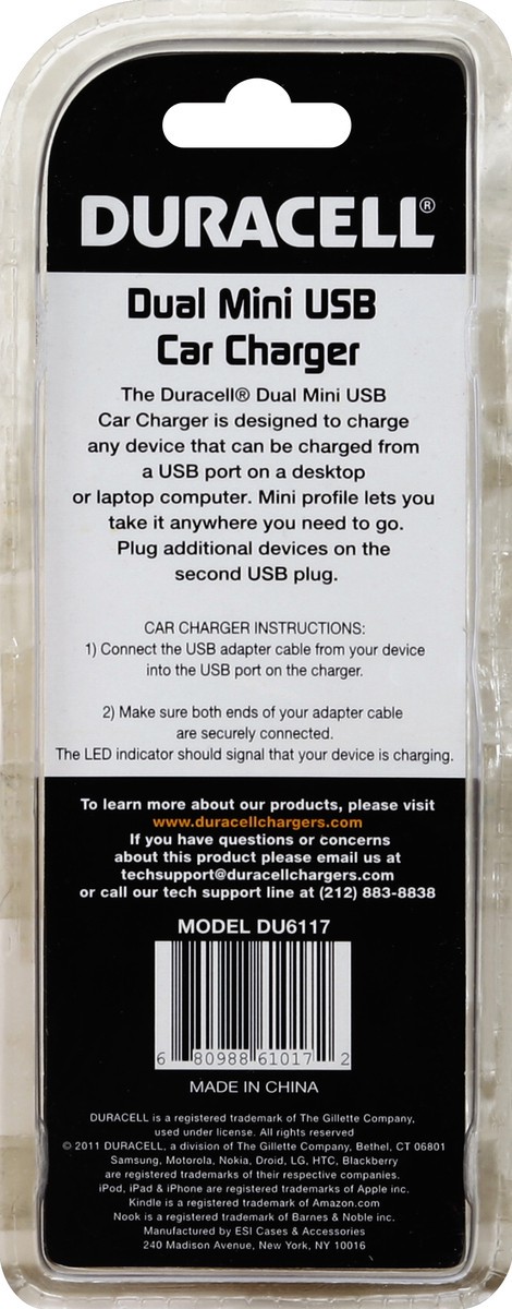 slide 2 of 3, Duracell Car Charger 1 ea, 1 ea