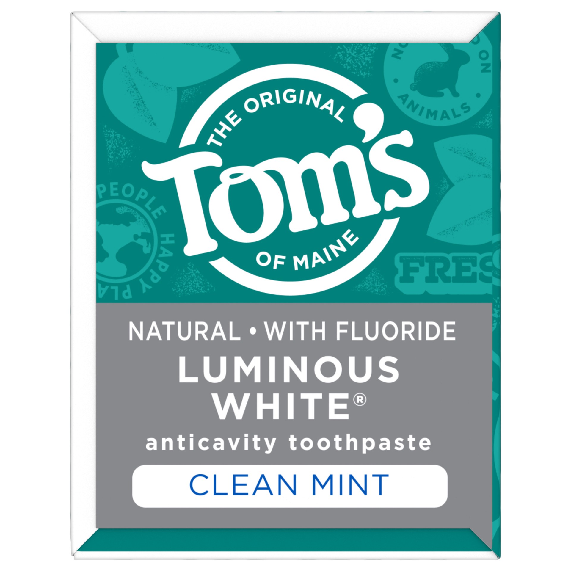 slide 2 of 5, Tom's of Maine Luminous White Clean Mint Natural Toothpaste, 0.75 oz