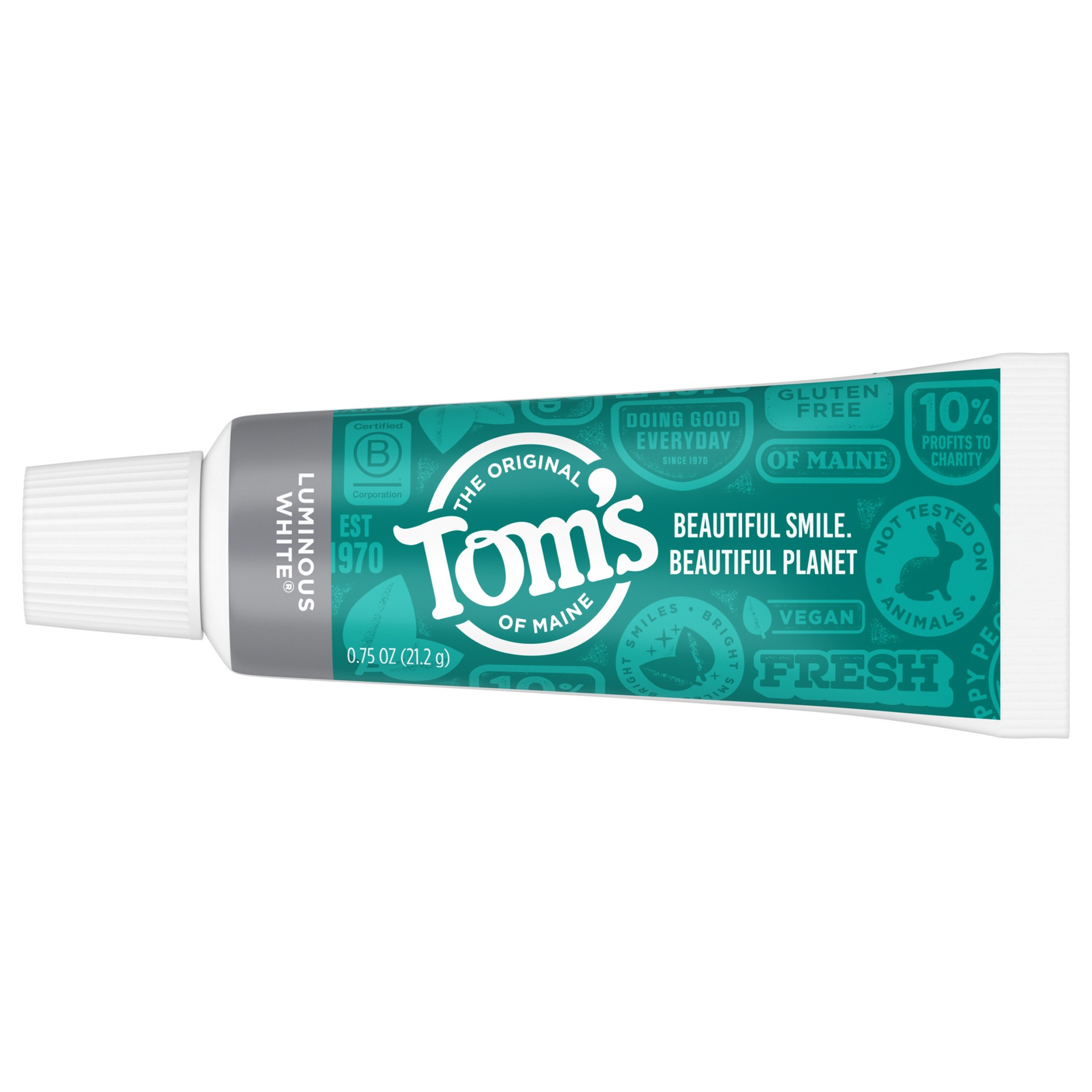 slide 4 of 5, Tom's of Maine Luminous White Clean Mint Natural Toothpaste, 0.75 oz