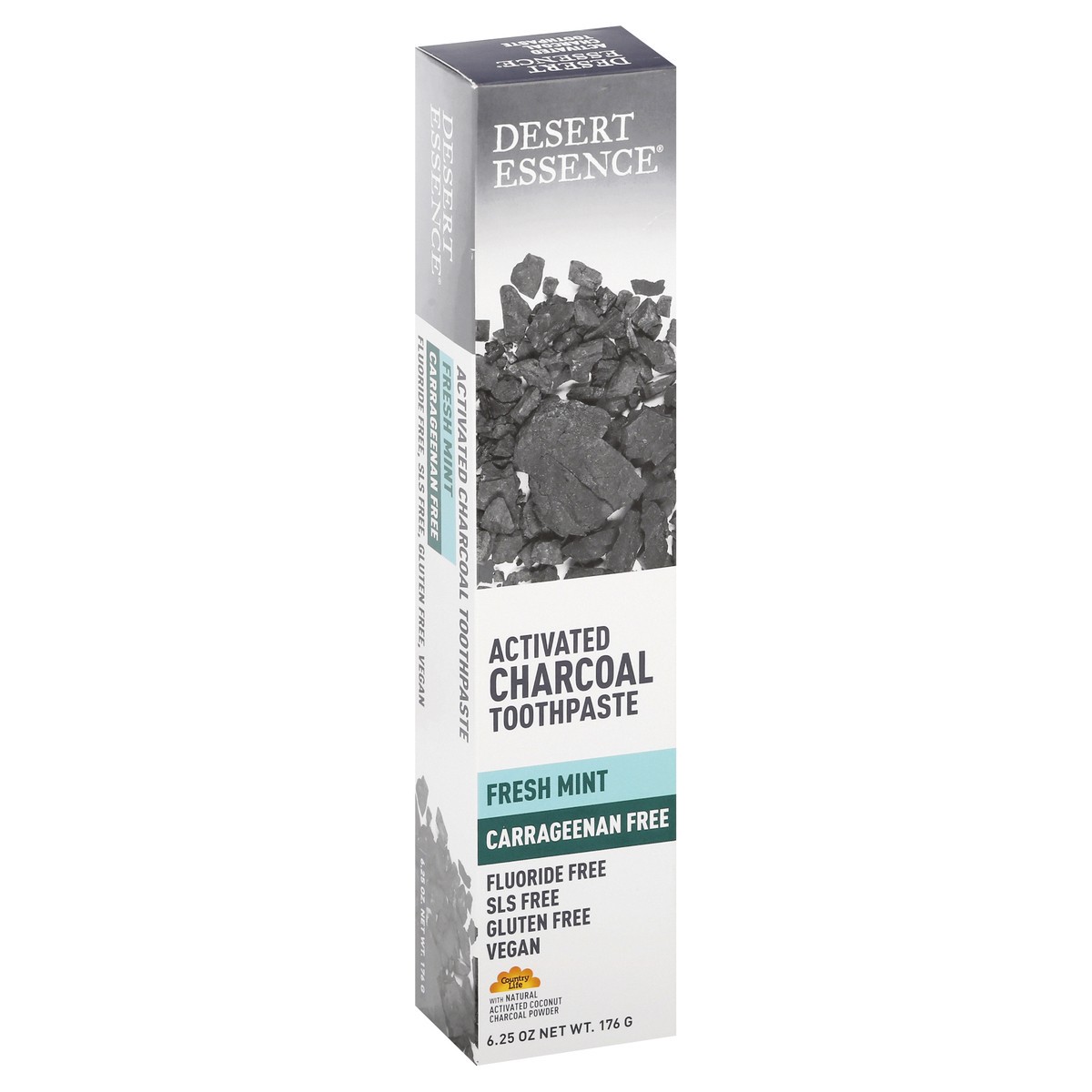 slide 2 of 13, Desert Essence Tea Tree Charcoal Toothpaste, 6.25 oz