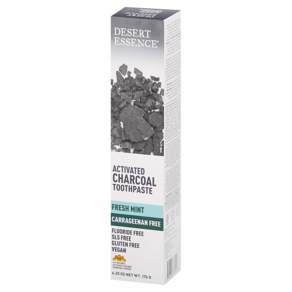 slide 3 of 13, Desert Essence Tea Tree Charcoal Toothpaste, 6.25 oz