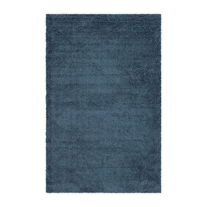 slide 1 of 6, Unique Loom Davos Shag Area Rug - Marine Blue, 5 ft x 8 ft