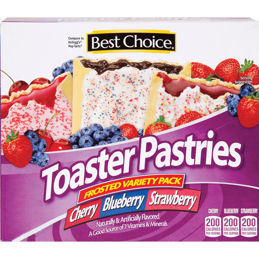 slide 1 of 1, Best Choice Frosted Variety Pack Toaster Pastry, 12 ct