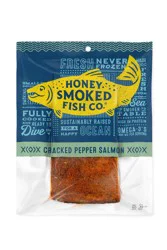 Honey Smoked Fish Co. Honey Smoked Salmon 12oz Cracked Pepper