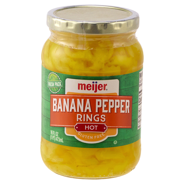 slide 1 of 1, Meijer Hot Pepper Rings, 16 oz