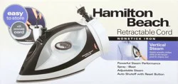 Hamilton Beach Vertical Steam Retractable Cord Nonstick Iron - 1 ea