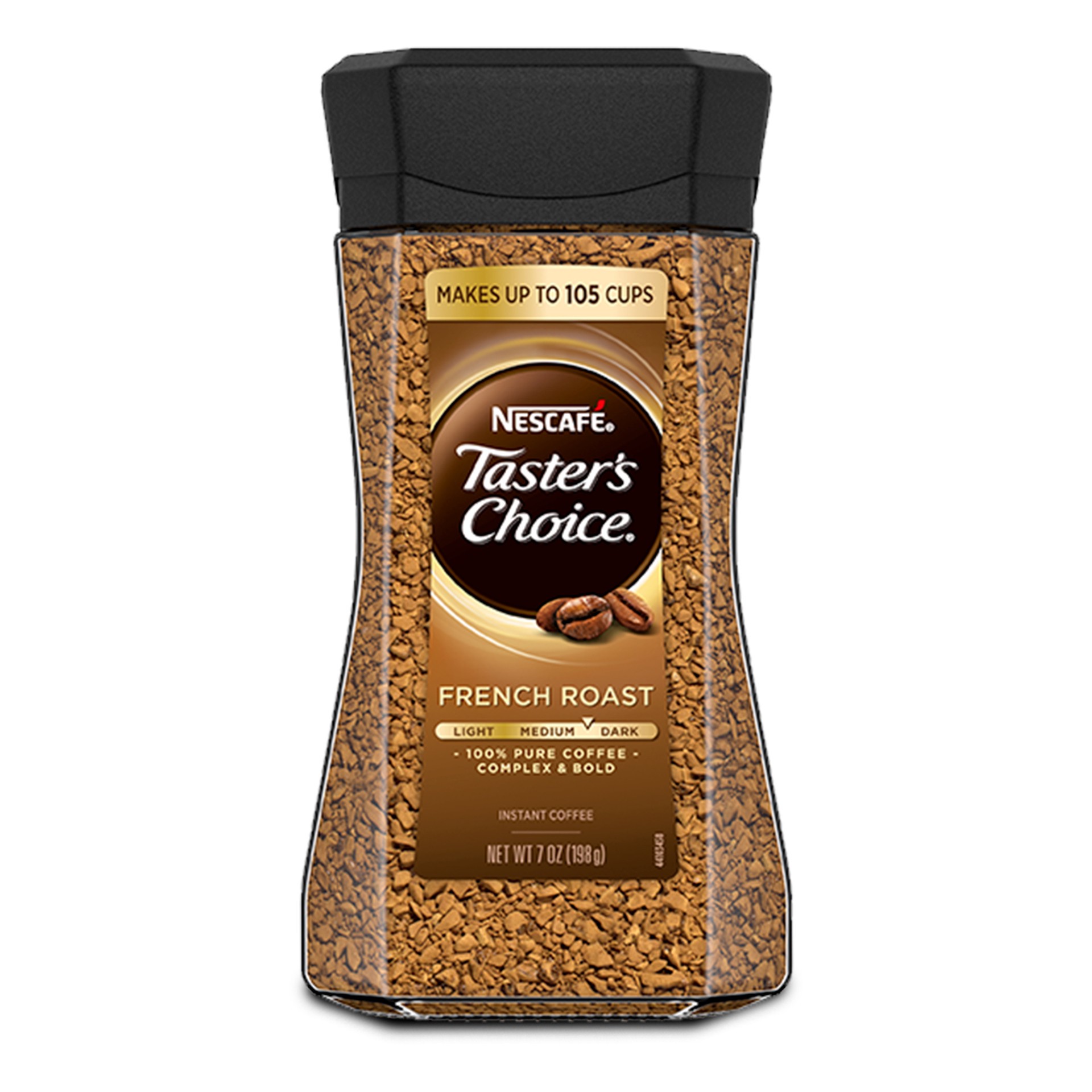 slide 1 of 9, Nescafé Taster's Choice, French Roast Dark Roast Instant Coffee- 7 oz, 7 oz