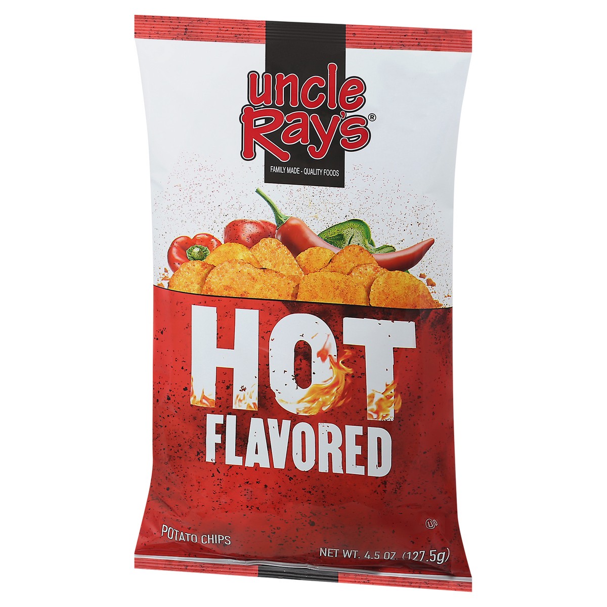 slide 9 of 14, Uncle Ray's Hot Flavored Potato Chips 4.5 oz, 4.5 oz