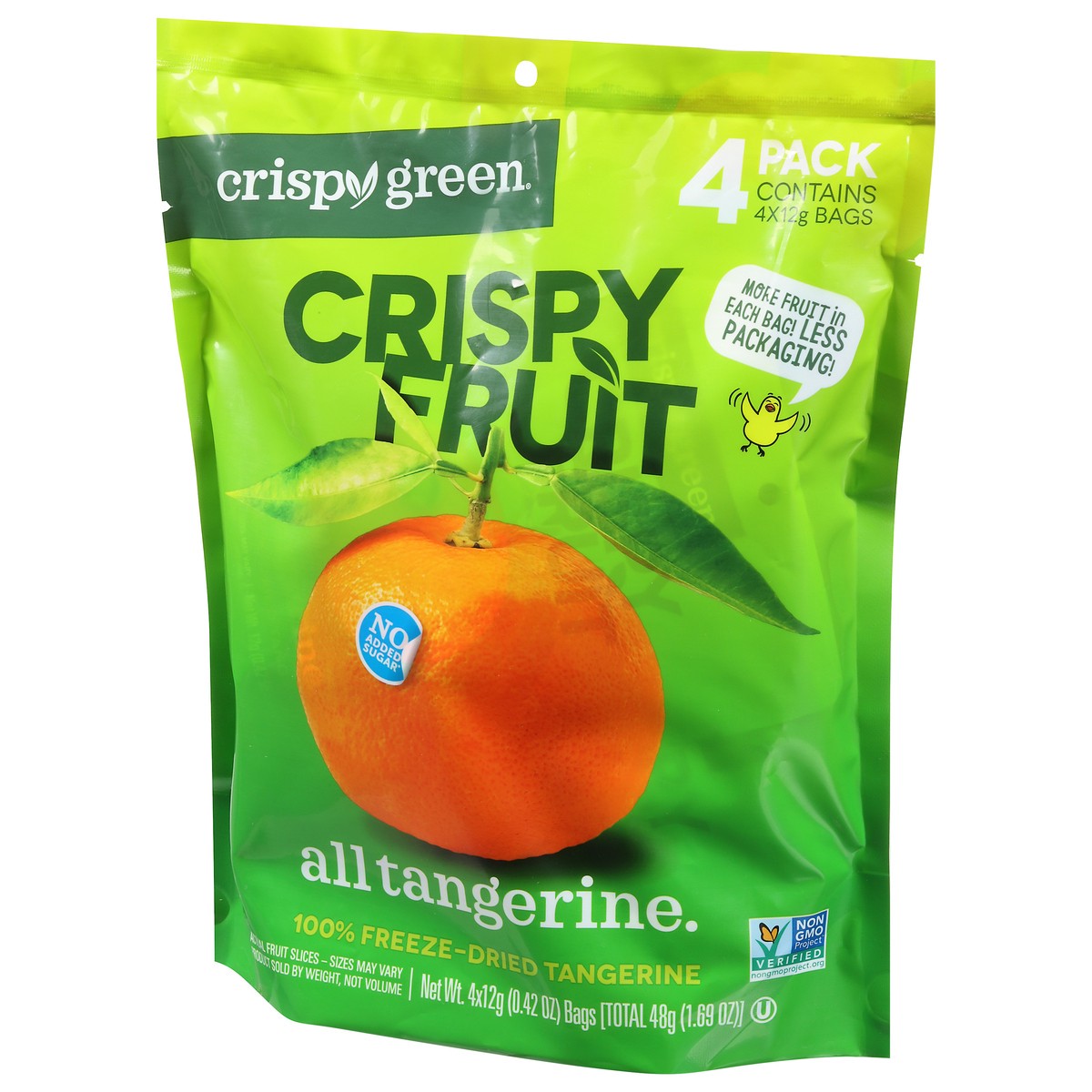 slide 2 of 9, Crispy Green 100% Freeze-dried Tangerine Slices, 1 ct