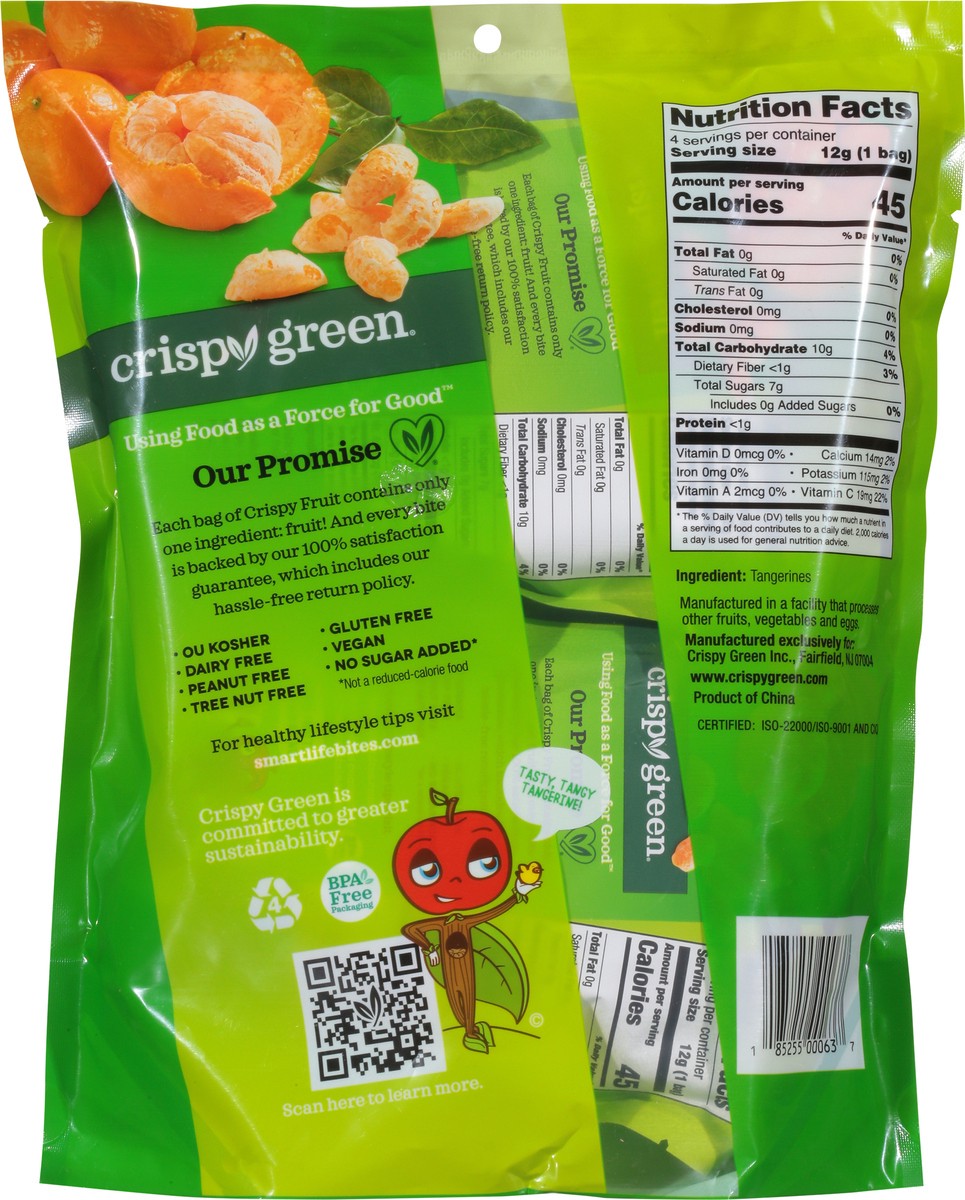 slide 8 of 9, Crispy Green 100% Freeze-dried Tangerine Slices, 1 ct