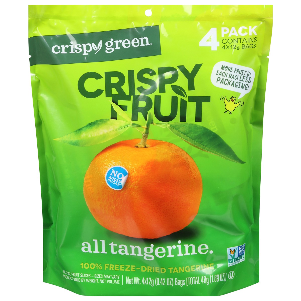 slide 1 of 9, Crispy Green 100% Freeze-dried Tangerine Slices, 1 ct