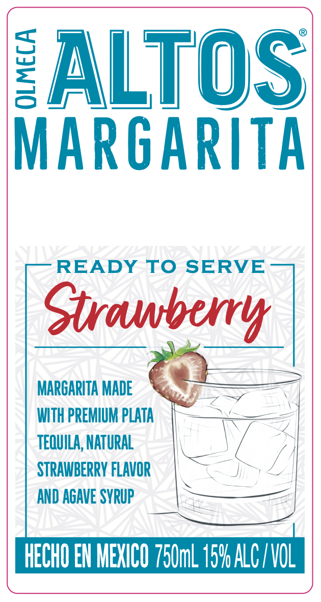 slide 2 of 4, Olmeca Altos Strawberry Margarita, 750 Ml, 750 ml