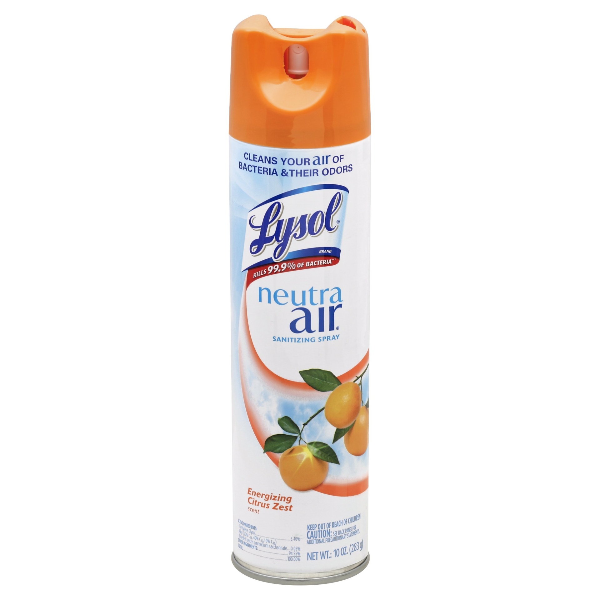 slide 1 of 1, Lysol Neutra Air Sanitizing Spray, Citrus, Aerosol, 10 oz