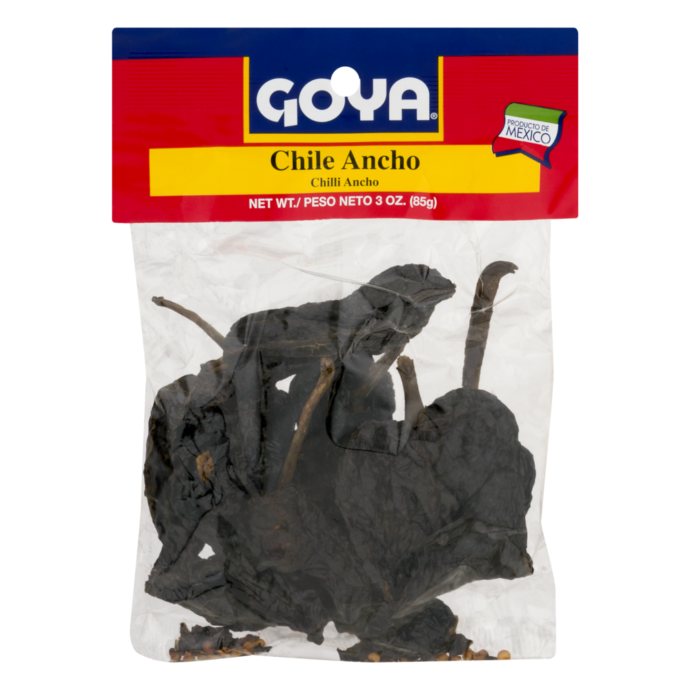 slide 1 of 1, Goya Chile Ancho, 3 oz