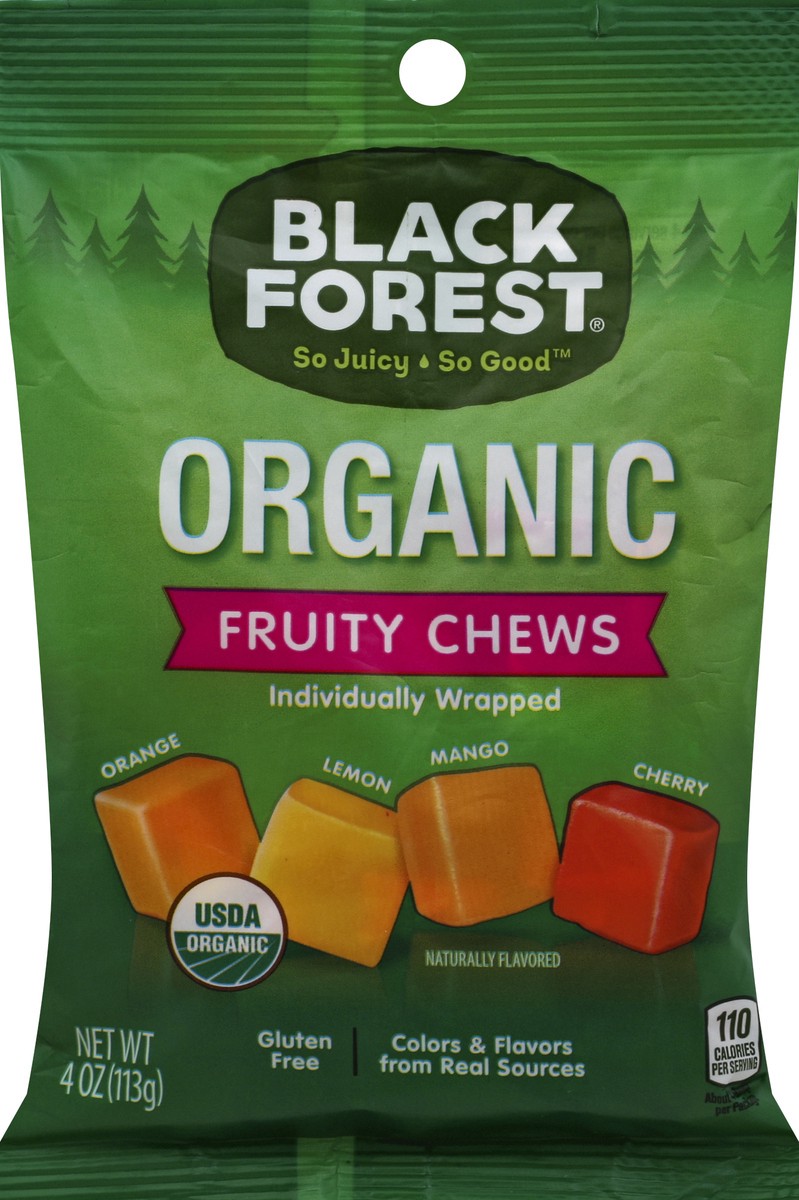 slide 4 of 4, Black Forest Organic Fruity Chews, 4 oz