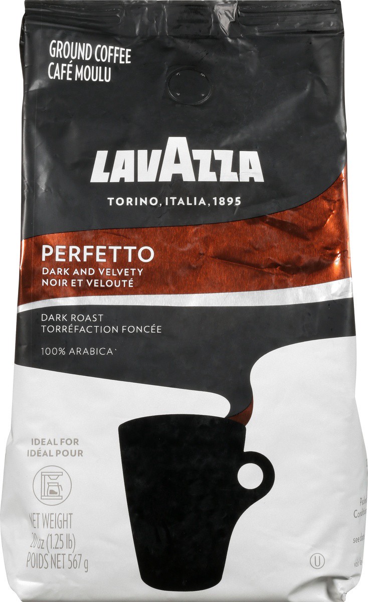 slide 6 of 9, Lavazza Perfetto Dark Roast Ground Coffee, 20 oz