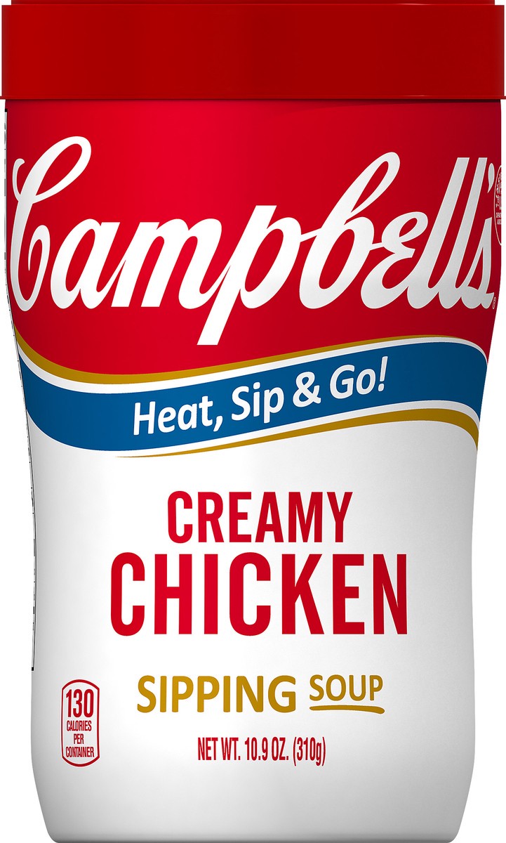 slide 11 of 12, Campbell's Creamy Chicken Sipping Soup 10.9 oz, 10.9 oz