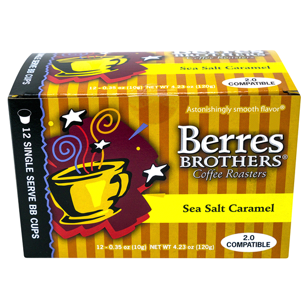 slide 1 of 1, Berres Brothers Sea Salt Caramel Single Serve Coffee, 12 ct