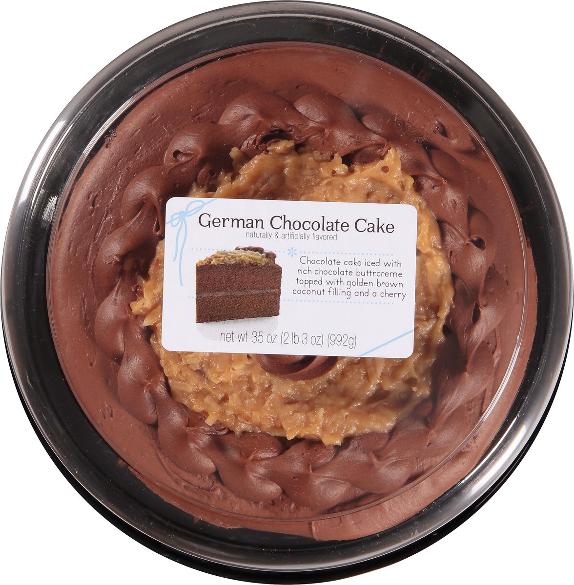 slide 4 of 7, Rich's German Chocolate Cake 35 oz. Clamshell, 35 oz