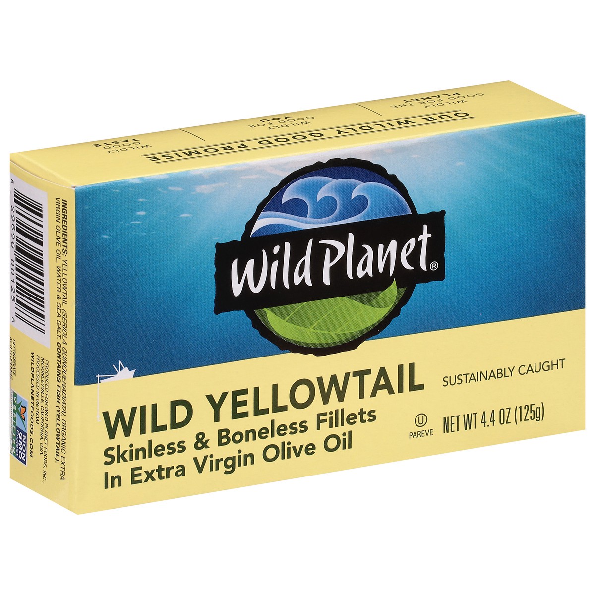 slide 8 of 9, Wild Planet Evoo Yellowtail Tuna, 4.38 oz