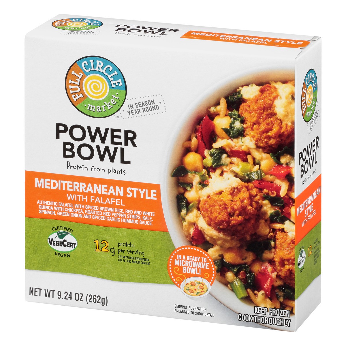 slide 4 of 9, Full Circle Market Mediterranean Style Power Bowl with Falafel 9.24 oz, 9.24 oz