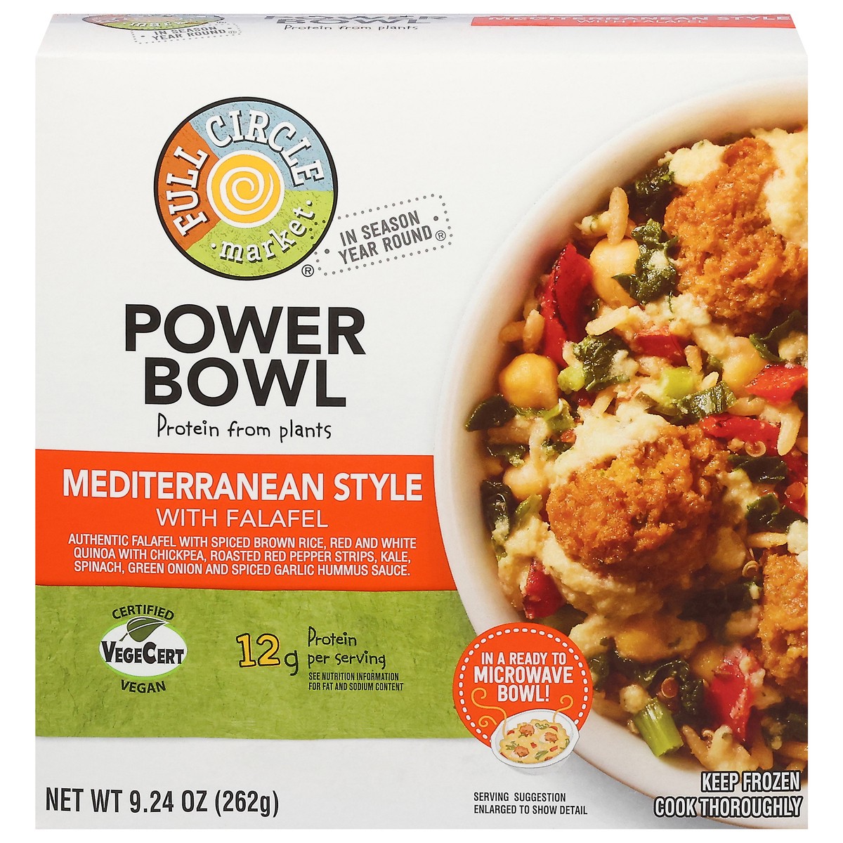 slide 1 of 9, Full Circle Market Mediterranean Style Power Bowl with Falafel 9.24 oz, 9.24 oz
