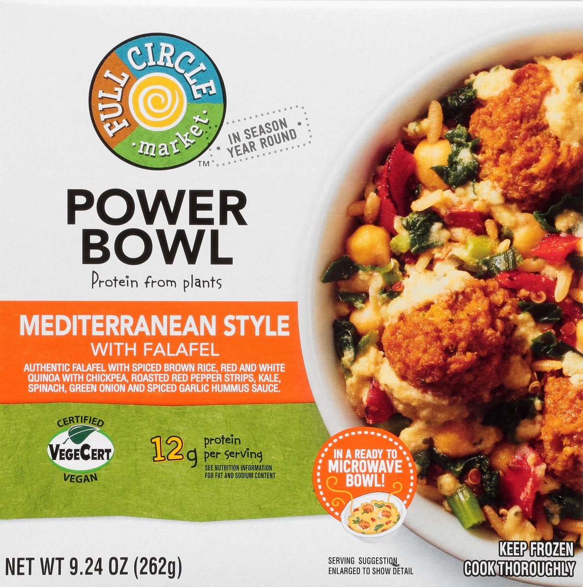 slide 7 of 9, Full Circle Market Mediterranean Style Power Bowl with Falafel 9.24 oz, 9.24 oz