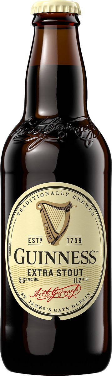 slide 3 of 3, Guinness Extra Stout Beer, 11.2oz Single Bottle, 12 oz