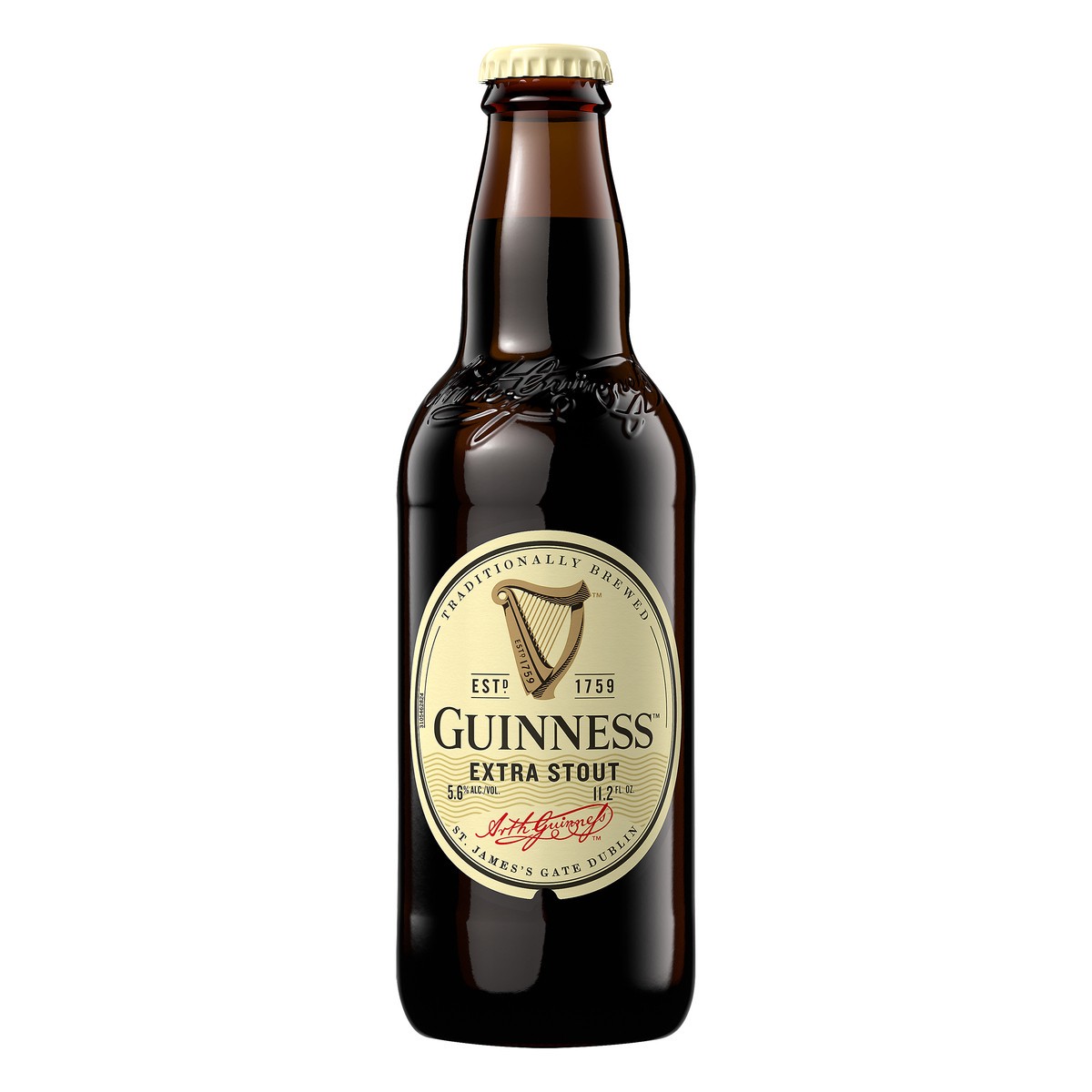 slide 2 of 3, Guinness Extra Stout Beer, 11.2oz Single Bottle, 12 oz