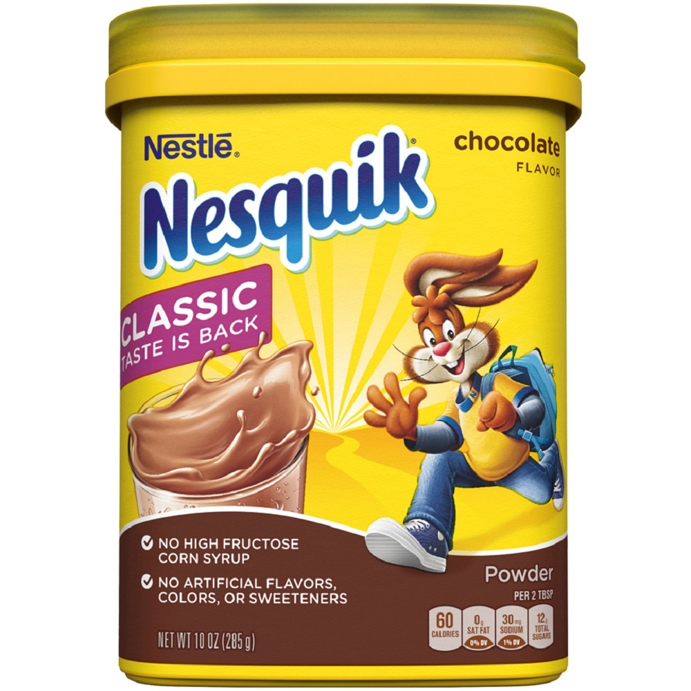 slide 1 of 1, Nestlé Nesquik Powder, Chocolate, 10 oz