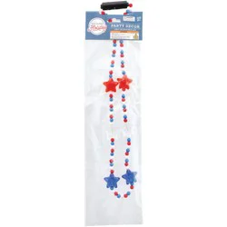 Destination Holiday Light Up Patriotic Star Necklace