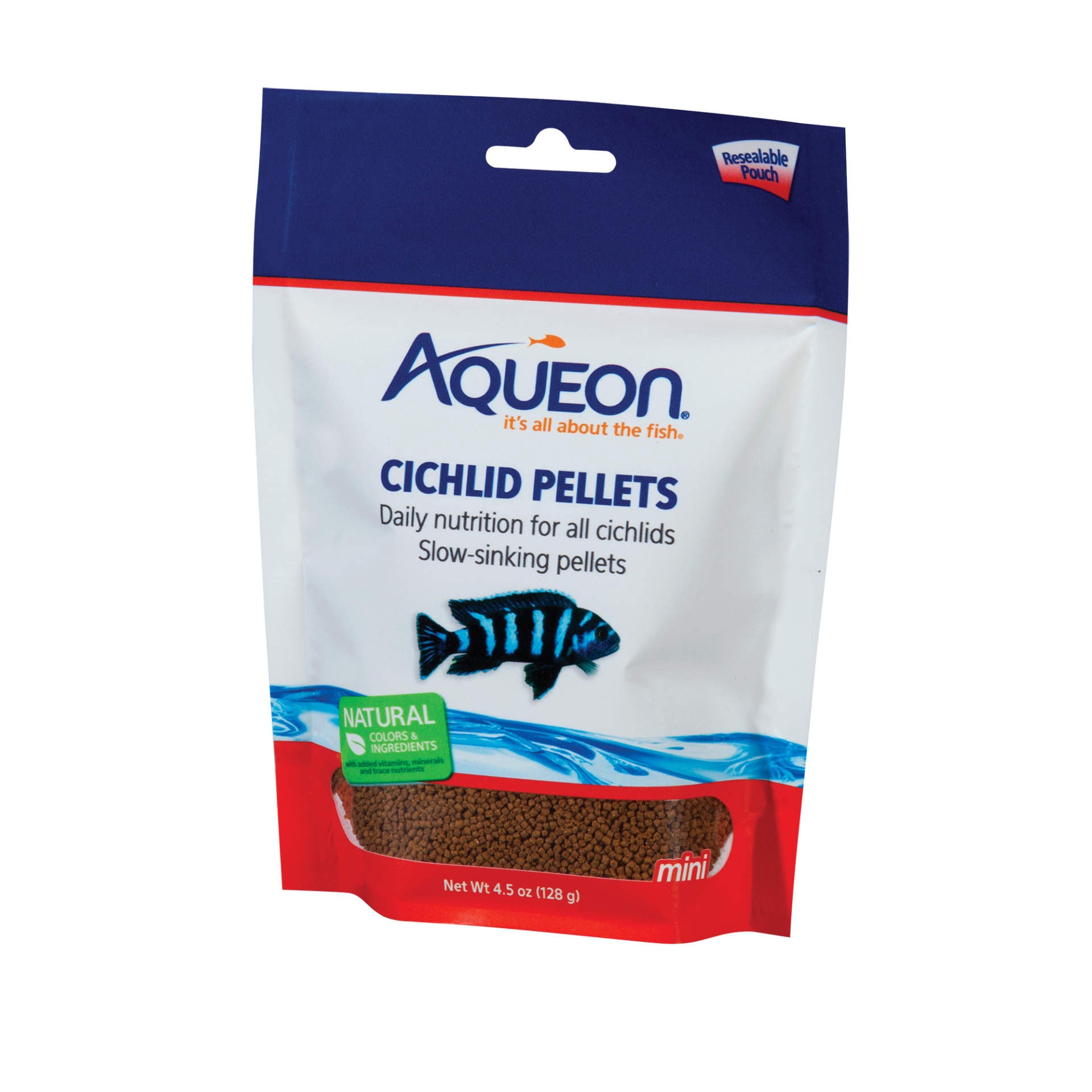 slide 1 of 8, Aqueon Cichlid Food Mini 4.5 Ounces, 1 ct