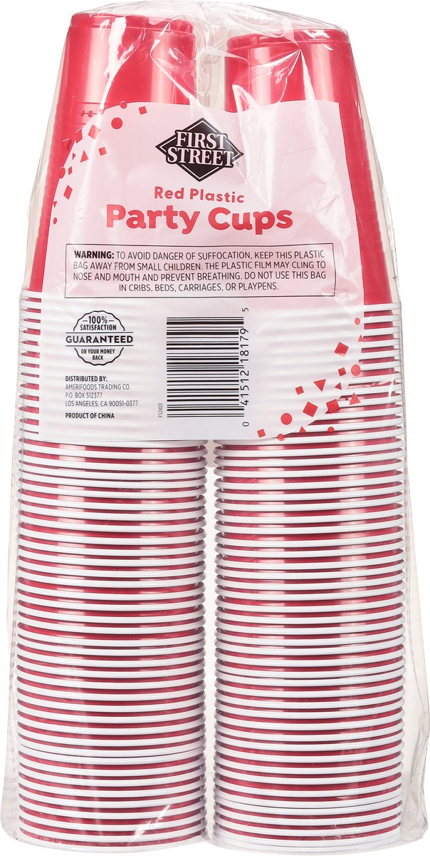 slide 5 of 10, First Street Fs Red Party Cups 18 Oz, 100 ct