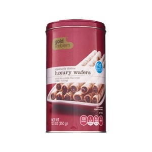 slide 1 of 1, CVS Gold Emblem Absolutely Divine Luxury Wafers With Chocolate Creme Filling, 12.3 oz