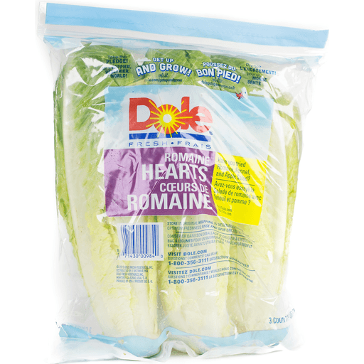 slide 2 of 2, Dole Lettuce Romaine Hearts, 3 ct