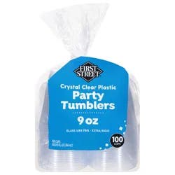 First Street Clear Tumblers