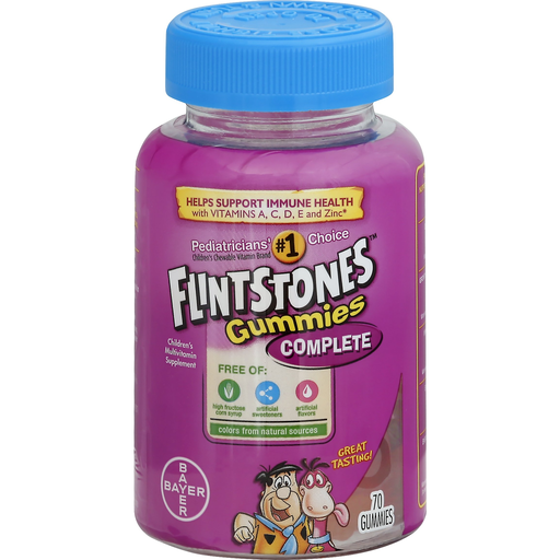 Bayer Flintstones Children's Multivitamins, Complete Gummies 70 ct | Shipt