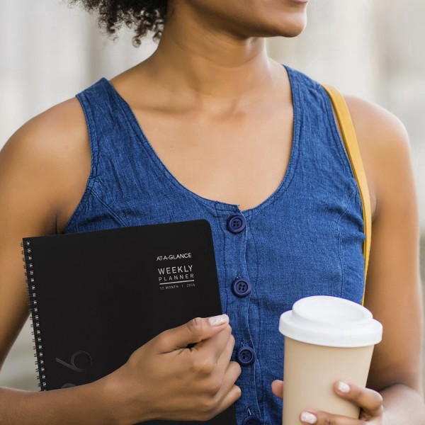 slide 8 of 10, AT-A-GLANCE® Contemporary Lite 2026 Weekly Monthly Planner, Black, Large, 8 1/4"" x 11"", 1 ct