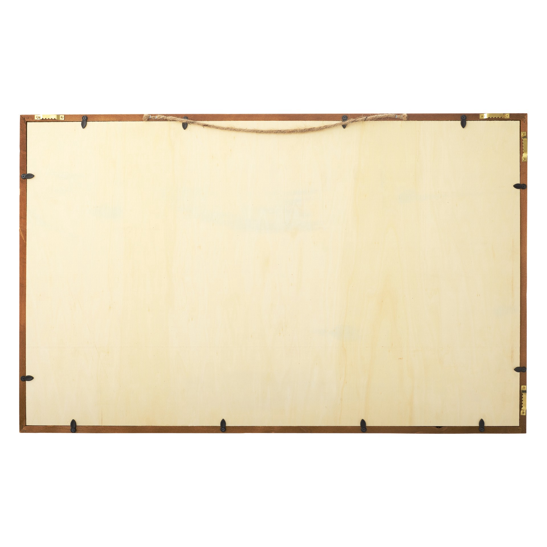 slide 3 of 3, 27" Unfinished Plaque With Brown Frame By Make Market, 17 in x 27 in