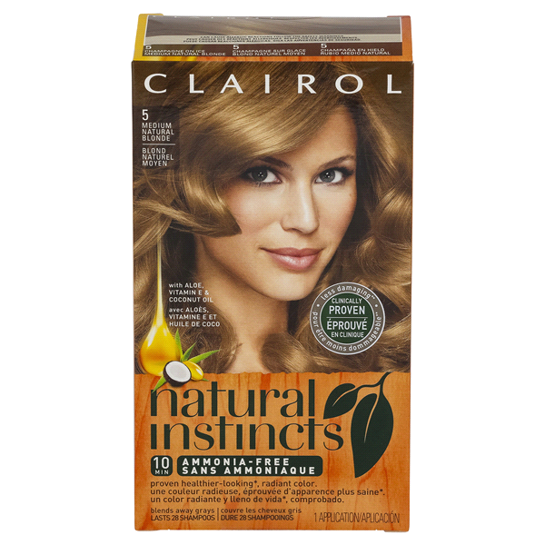 slide 1 of 6, Clairol Natural Instincts Hair Color - 8/5 Medium Natural Blonde, 1 ct