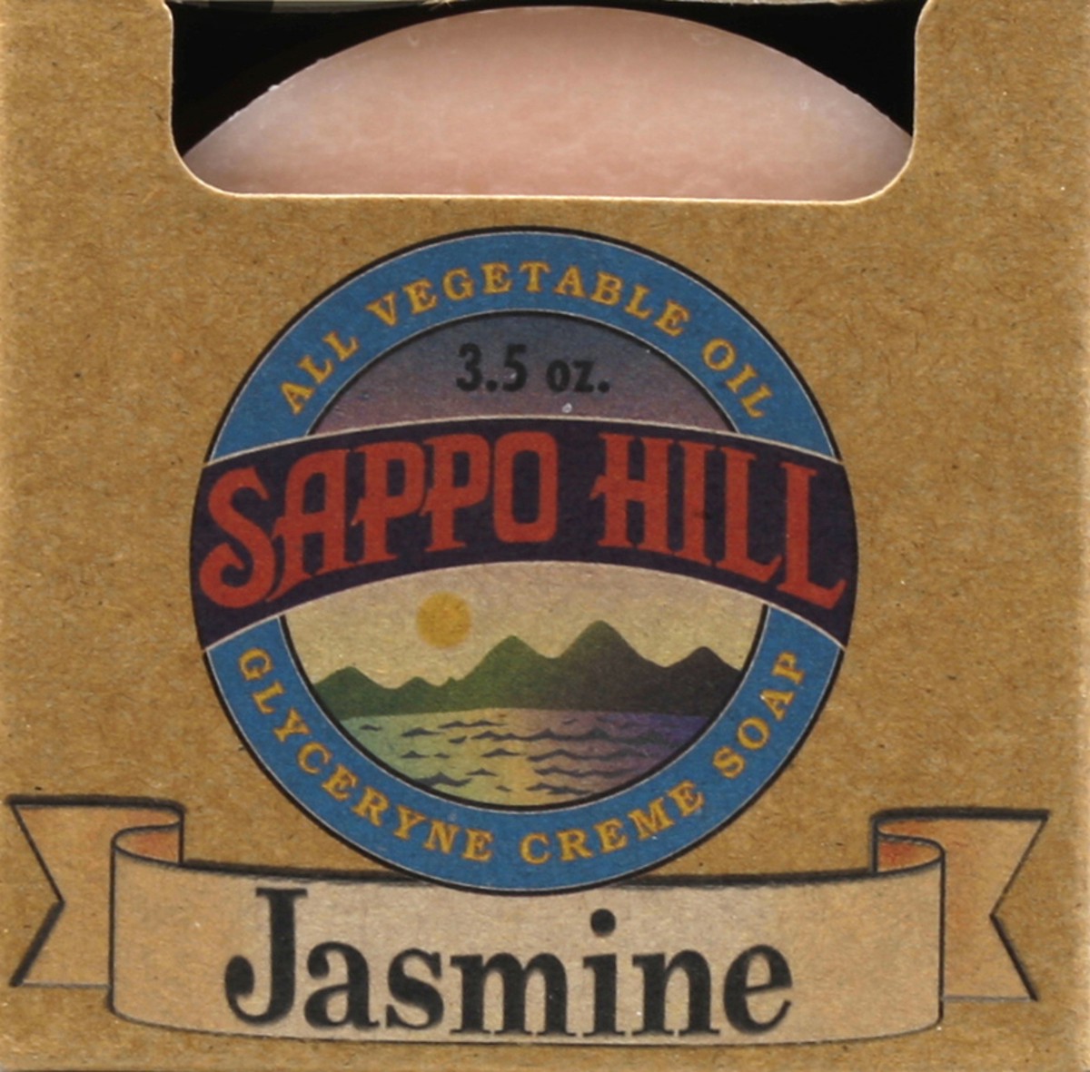 slide 3 of 5, Sappo Hill Soapworks Glycerine Cream Soap Jasmine, 3.5 oz