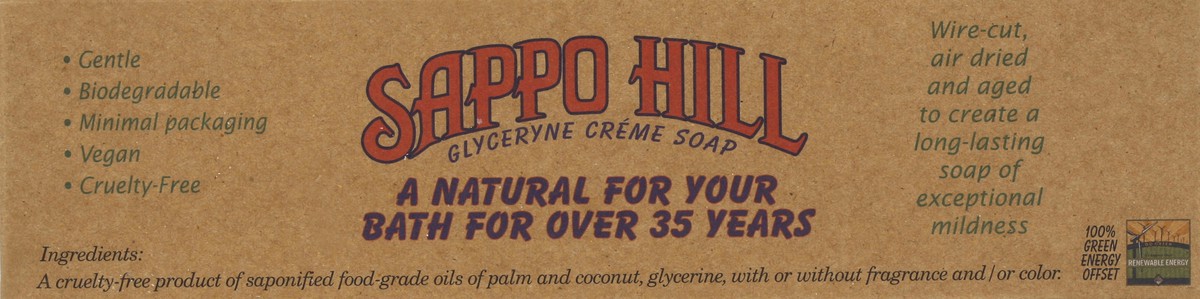 slide 4 of 5, Sappo Hill Soapworks Glycerine Cream Soap Jasmine, 3.5 oz