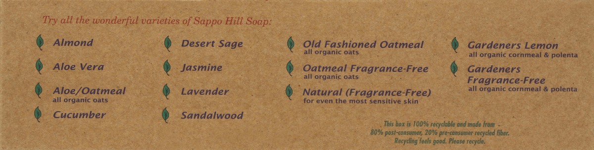 slide 5 of 5, Sappo Hill Soapworks Glycerine Cream Soap Jasmine, 3.5 oz