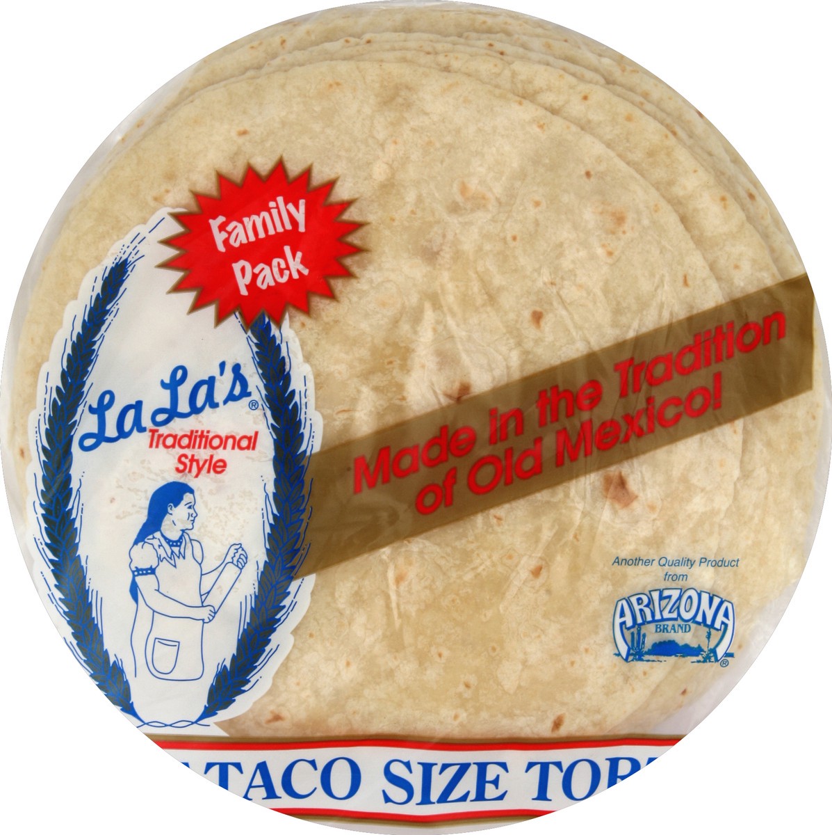 slide 2 of 5, La Las La La's Lalas Tortillas Soft Taco Size Family Pack 24 Count - 36 Oz, 36 oz
