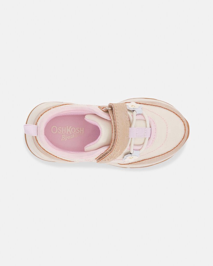 slide 5 of 6, Oshkosh Toddler Girl Athletic Shoes - Tan/Gold Multi 12, 1 ct