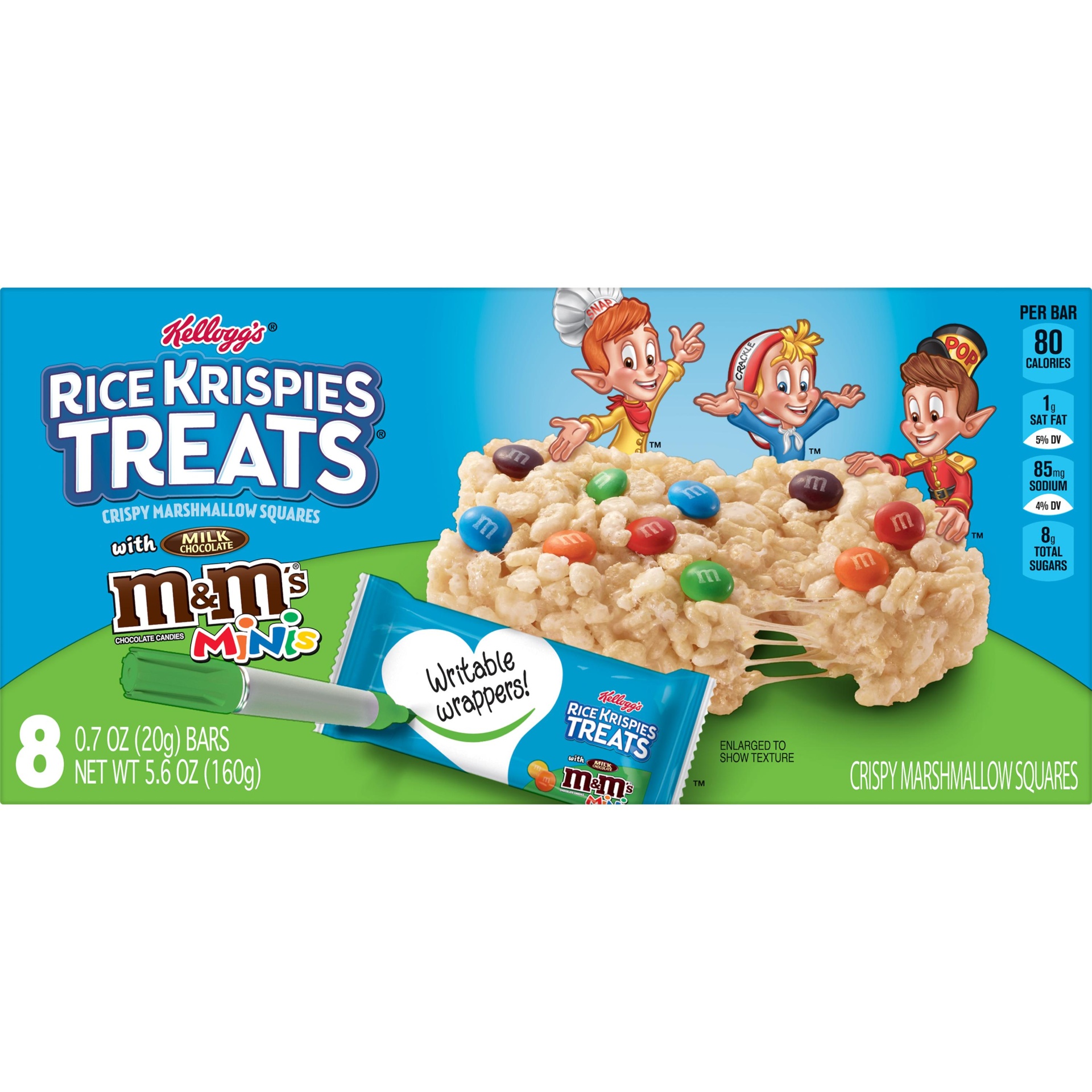 Kellogg's Rice Krispies Treats Marshmallow Snack Bars M&M's Minis