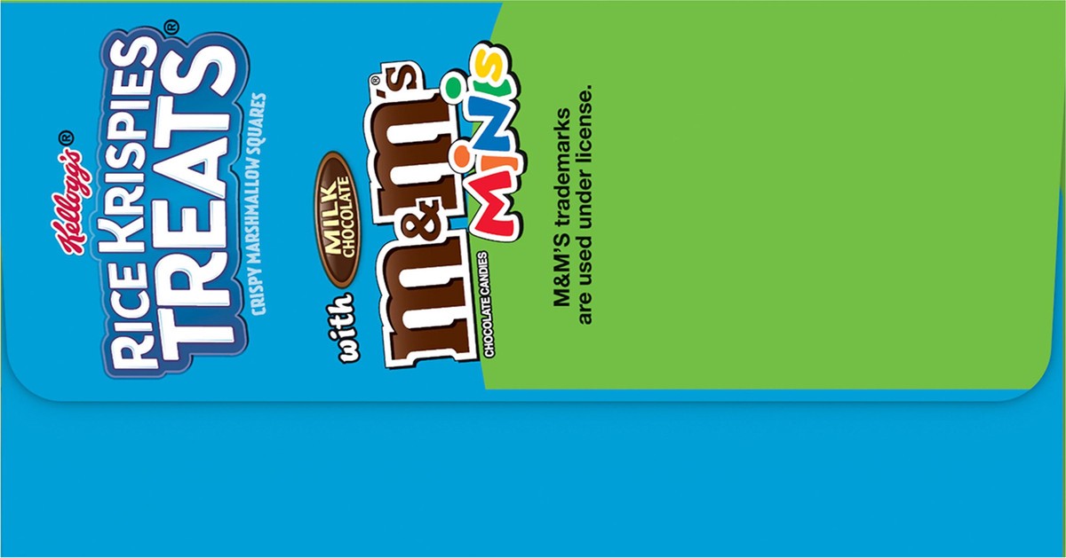 slide 6 of 13, Rice Krispies Treats Kellogg's Rice Krispies Treats Marshmallow Snack Bars, M&M's Minis, 5.6 oz, 8 Count, 5.6 oz